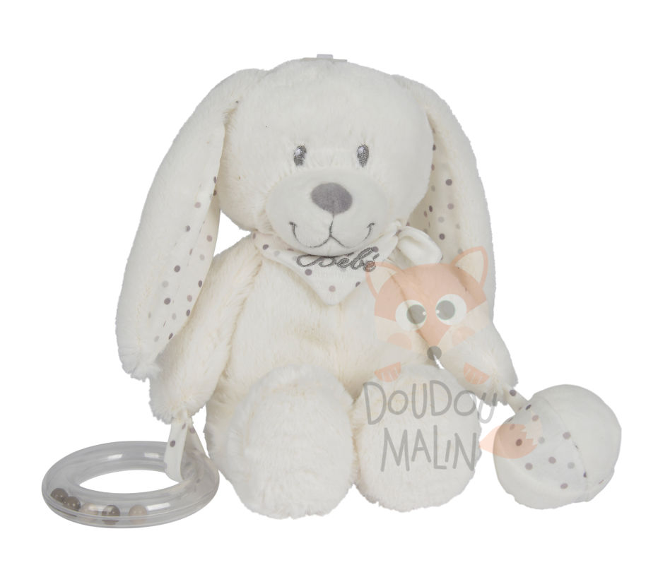  jouet déveil lapin blanc bébé 